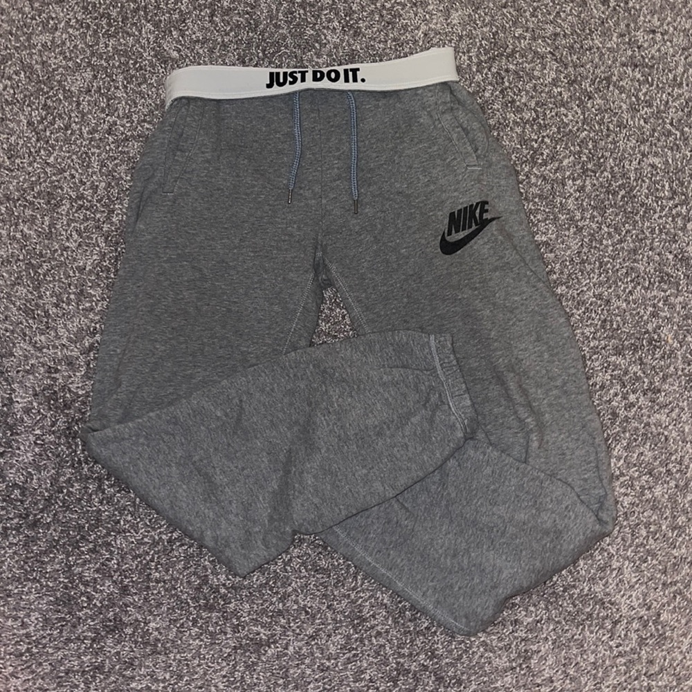 Gray Nike joggers